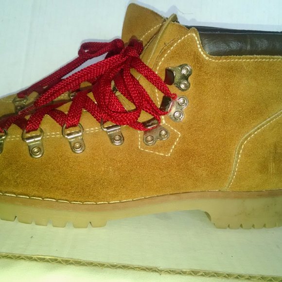 Vintage rare suede leather hiking boots shoes - Picture 6 of 12